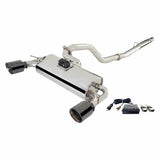 XForce Varex cat-back exhaust system fits Scion FR-S 304 stainless steel split rear exit ES-FRS16-VMKSB-CBS-XFO