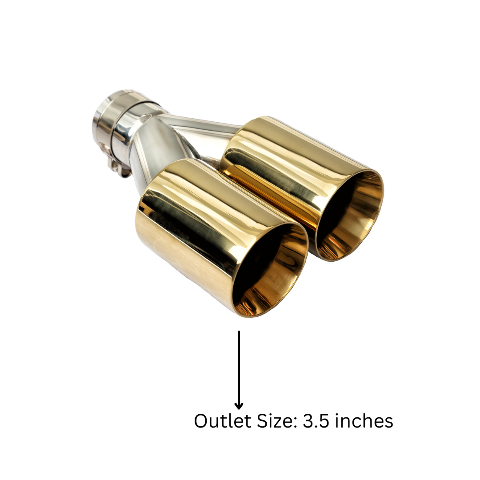 Dual Round Double Wall Straight Cut Tip Powered Coat Miami Gold-ET-0251MG