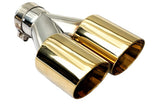 Dual Round Double Wall Slant Cut Tip Powered Coat Miami Gold-ET-025MG