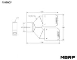 t Exhaust Carbon Fiber Tip - T5170CF MBRP Exhaust