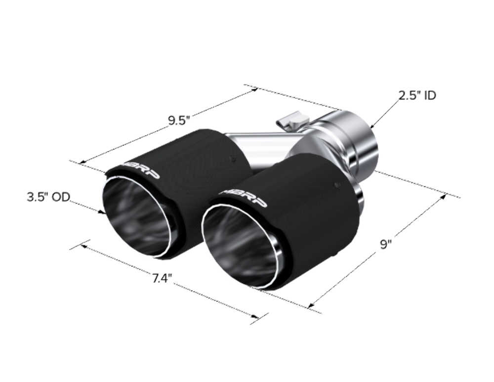 t Exhaust Carbon Fiber Tip - T5170CF MBRP Exhaust