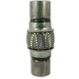 Exhaust flex pipe 1.75 x 4 Braided Stainless Steel Rol 1 3/4 inch inlet/outlet 8 inch body length clamp or weld