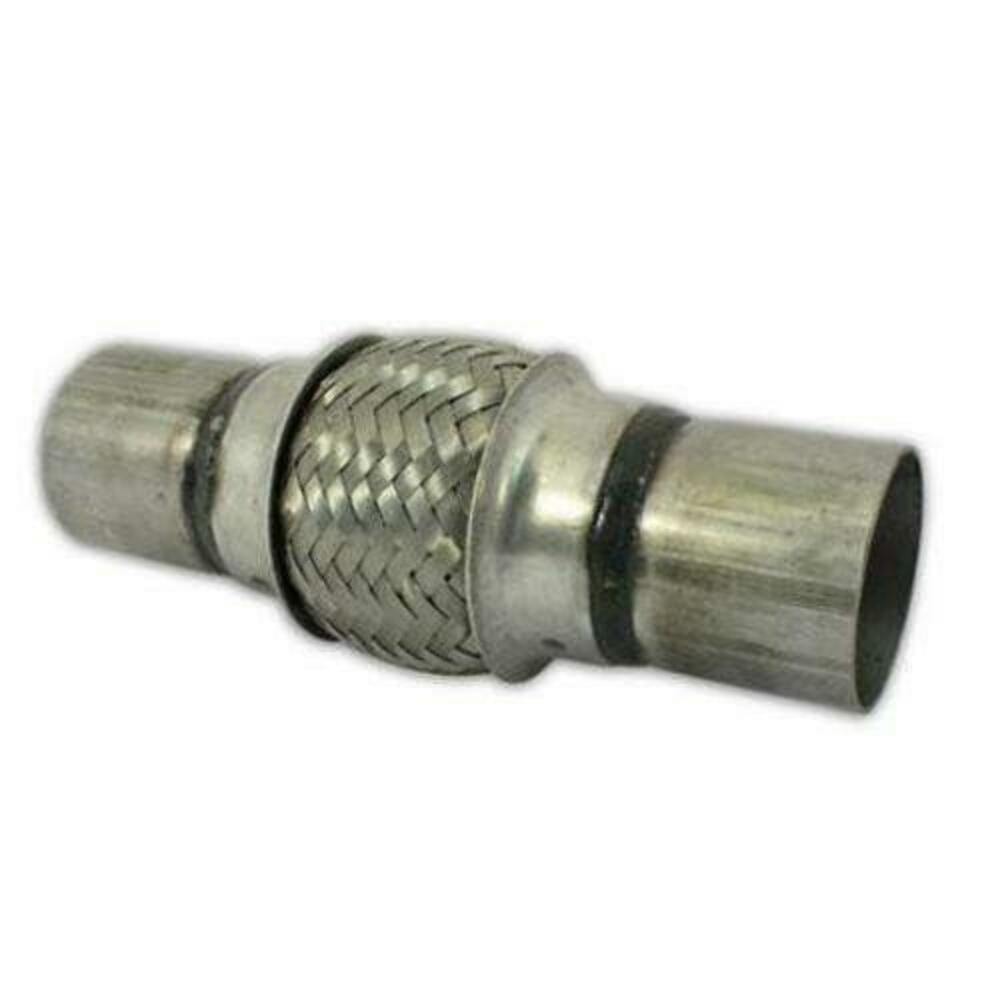 Exhaust flex pipe 1.75 x 4 Braided Stainless Steel Rol 1 3/4 inch inlet/outlet 8 inch body length clamp or weld