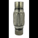 t Exhaust Flex Pipe 2.5 x 6 Stainless Steel Double Braided Clamp or Weld On Rol