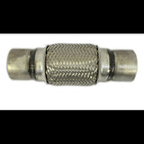 t Exhaust Flex Pipe 2.5 x 6 Stainless Steel Double Braided Clamp or Weld On Rol