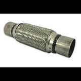 t Exhaust Flex Pipe 2.5 x 8 w/ Ends Stainless Steel Double Braided Rol
