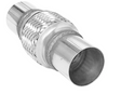 Exhaust flex pipe 2 x 4 with Ends Stainless Steel Double Braided Rol 2 inch inlet/outlet 8 inch body length clamp or weld