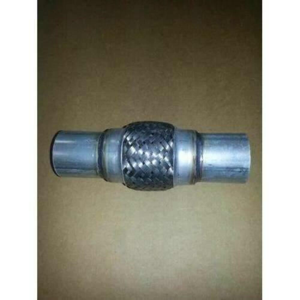 Exhaust flex pipe 2 x 4 with Ends Stainless Steel Double Braided Rol 2 inch inlet/outlet 8 inch body length clamp or weld