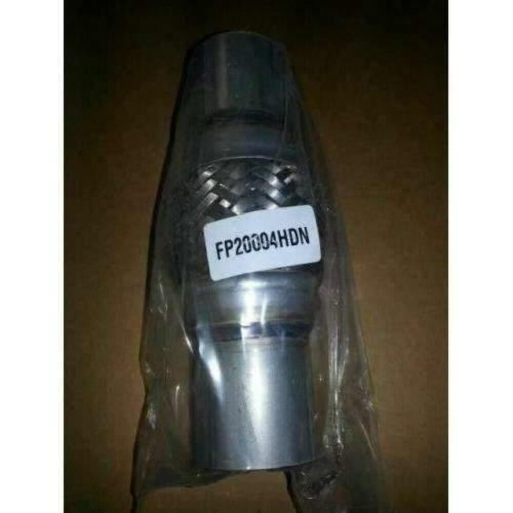 Exhaust flex pipe 2 x 4 with Ends Stainless Steel Double Braided Rol 2 inch inlet/outlet 8 inch body length clamp or weld