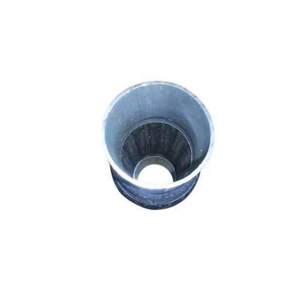 Exhaust flex pipe 2 x 6 w/ Ends Stainless Steel Double Braided Rol 2 inch inlet/outlet 10 inch body length clamp or weld
