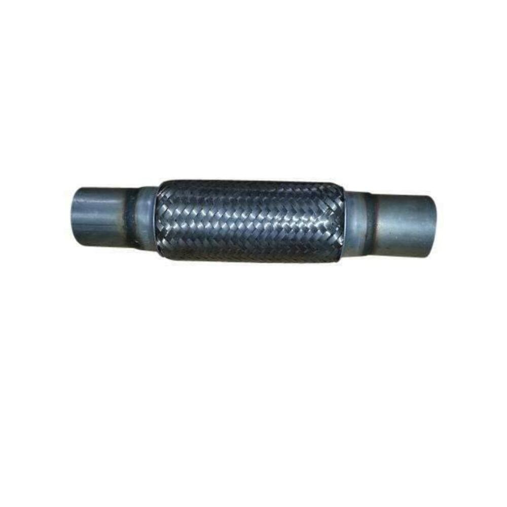 Exhaust flex pipe 2 x 8 with Ends Stainless Steel Double Braided Rol 2 inch inlet/outlet 10 inch body length clamp or weld