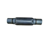 Exhaust flex pipe 2 x 8 with Ends Stainless Steel Double Braided Rol 2 inch inlet/outlet 10 inch body length clamp or weld