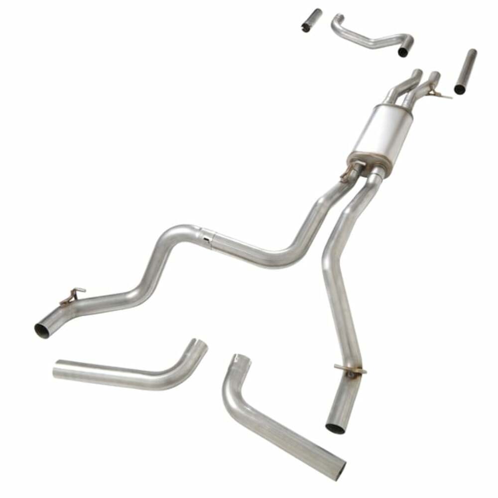 Hooker BlackHeart Exhaust System Kits fits 1988-98 GM C1500-2WD-RegCab/Short Bed-117.5 WB-BH14345 for 1988-1998 Chevy Silverado black stainless steel