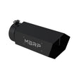 MBRP performance muffler T304 stainless steel black coated carbon fiber tip T5166BLK