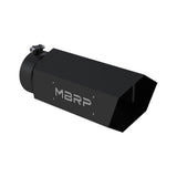 MBRP performance muffler T304 stainless steel black coated carbon fiber tip T5166BLK