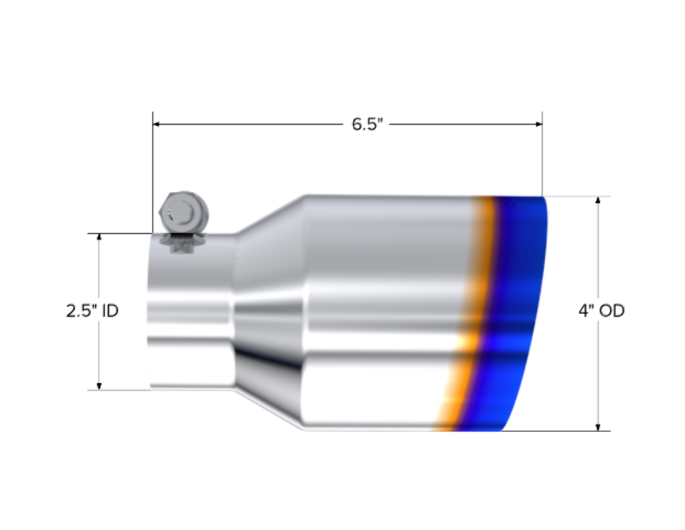 MBRP performance muffler T304 stainless steel black coated carbon fiber tip T5176BE