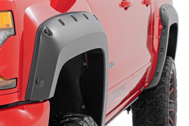 Fits Silverado 1500(14-18) Pocket Fender Flare 6'7" & 8' Bed F-C11412B