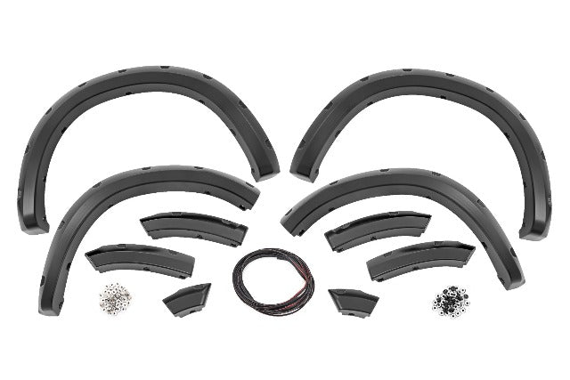 Fits Ram 1500(10-18 &Classic) Pocket Fender Flare PSC Silver F-D10911B-PSC