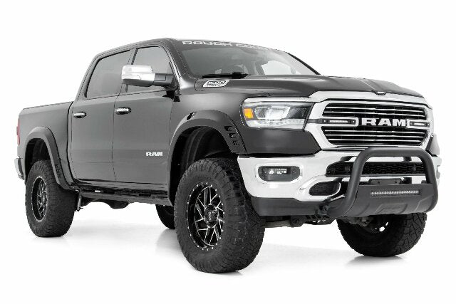Fits Ram 1500 2WD/4WD (2019-2024) Fender Flares; SF1; PXQ Black; F-D319201-PXQ