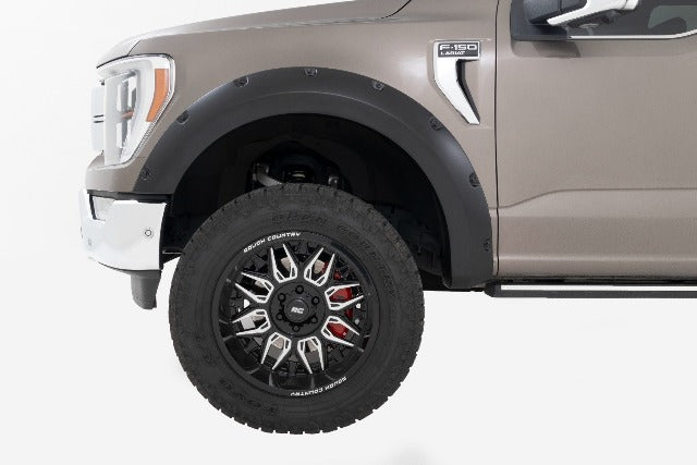 Fits Ford F-150 (2021-2024) Pocket Fender Flares D1 Stone Gray F-F20911B-D1