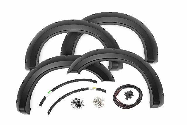 Fits Ford F-250/F-350 SD 2&4WD (2011-2016) Pocket Fender Flares; F-F21111A
