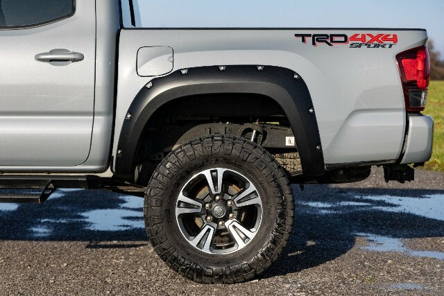 Fits Toyota Tacoma 2&4WD (16-23) Pocket Fender Flares; 1H5 Cement; F-T11621A-1H5