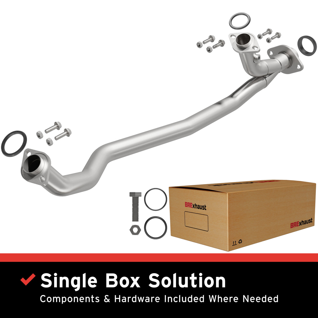 2007-2010 Toyota Sienna Direct-Fit Front Pipe Kit 107-0073 stainless steel