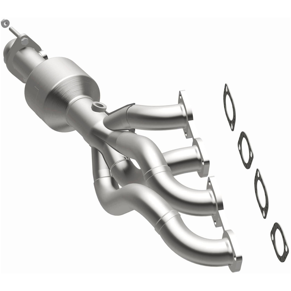 Catalytic Converter with Integrated Exhaust Manifold for HM Grade Federal / EPA Compliant Direct-Fit Manifold Catalytic