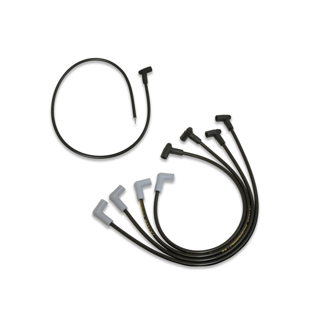 Spark Plug Wire Set Universal 8.2mm Silicone Thundervolt 40 ohm/ft Black 87035