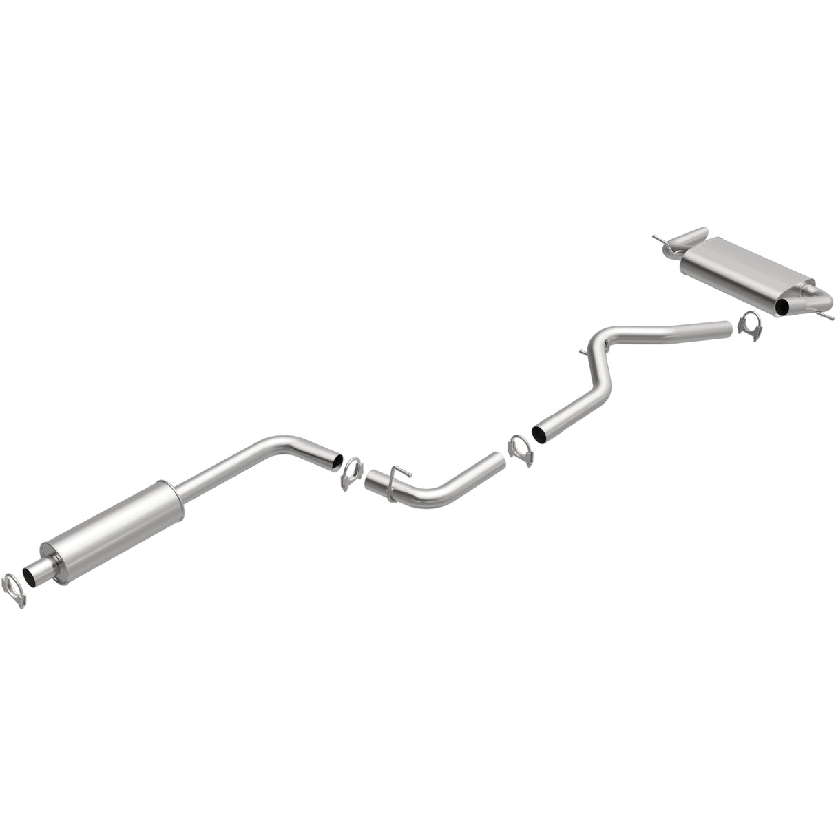 2012-2017 Ford Focus Direct-Fit Replacement Exhaust System 106-0593 aluminized steel