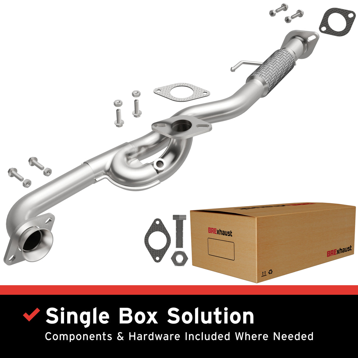 2001-2007 Ford Escape Direct-Fit Front Pipe Kit 107-0011 stainless steel