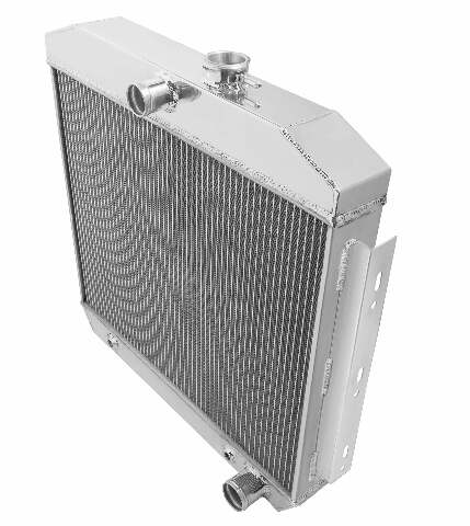 Aluminum Radiator- 2 Row - FB106 for 1955-1957 Chevy polished