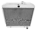 Aluminum Radiator- 2 Row - FB106 for 1955-1957 Chevy polished