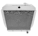 Aluminum Radiator- 4 Row - FB111 for 1956-1957 Chevy polished