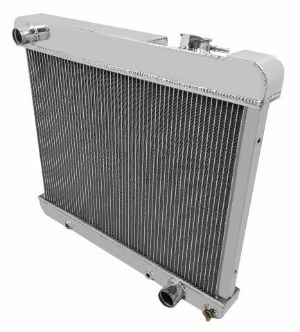 Aluminum Radiator- 3 Row - FB118 for 1965-1966 Chevy C10 polished