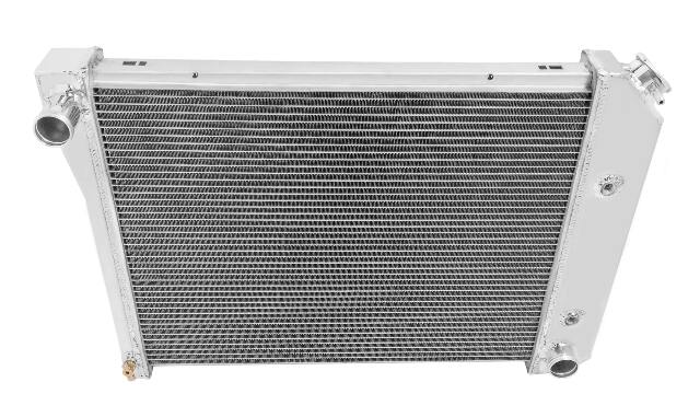 Aluminum Radiator- 4 Row - FB137 for 1975-1976 Chevy Chevelle polished