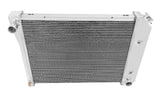 Aluminum Radiator- 4 Row - FB137 for 1975-1976 Chevy Chevelle polished