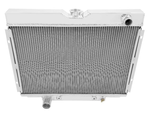 Aluminum Radiator- 4 Row - FB152 for 1969-1970 Ford Mustang polished