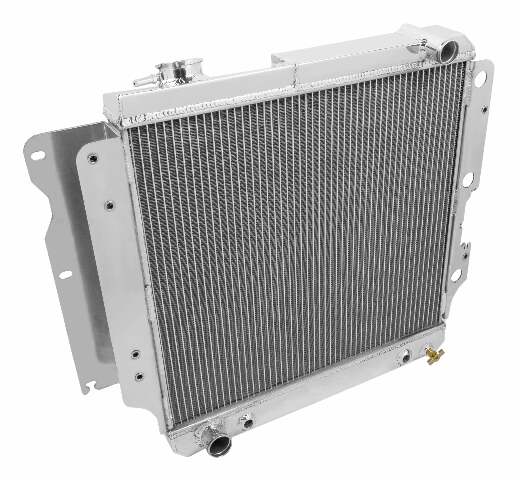 Aluminum Radiator- 2 Row - FB173 for 1989-1990 Ford polished