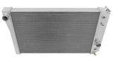 Aluminum Radiator - 3 Row - FB255 for 1984-1990 Chevy Corvette polished