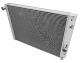 Aluminum Radiator - 3 Row - FB257 for 1991-1996 Chevy Corvette polished
