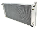 Aluminum Radiator- 3 Row - FB287 for Ford polished