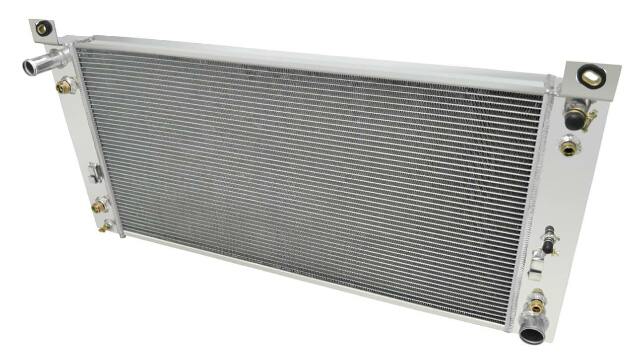 Aluminum Radiator- 3 Row - FB288 for Ford polished