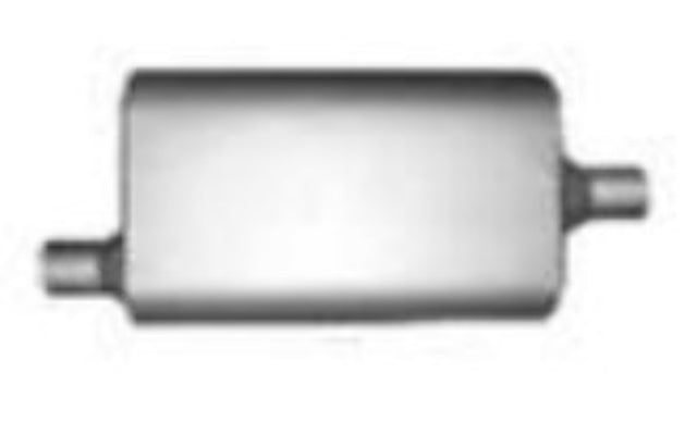 Jones Exhaust performance muffler aluminized steel steel universal fb3051-full-boar-muffler-3-inlet-3-outlet 3 inch