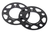 Spacers; 5x120 for 72.6mm CB for 4mm Thick D210-2034 BMW performance black aluminum