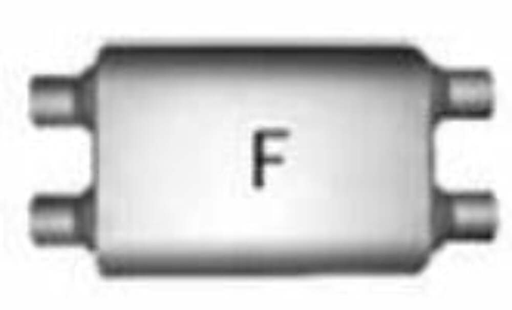 Jones Exhaust FB4554 Full Boar Muffler 2.25 Inlet, 2.25 Outlet