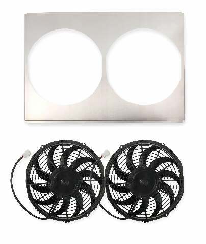 High Performance Fan/Shroud Package - FB512H for 1967-1968 Chevy C10 aluminum electric fan