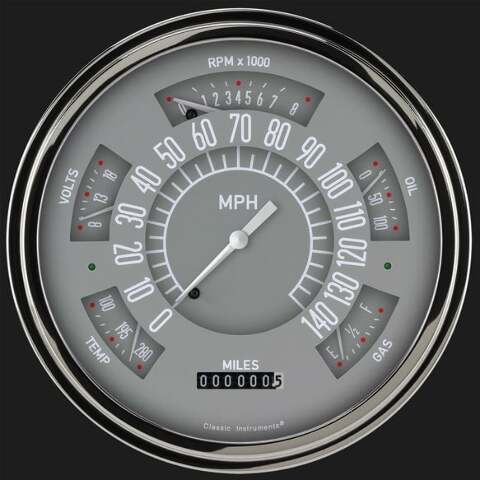 66-77 Bronco Package, Gray FB66G for Ford dash gauge cluster