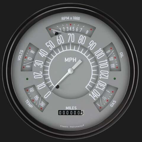 66-77 Bronco Package, Gray FB66G for Ford dash gauge cluster