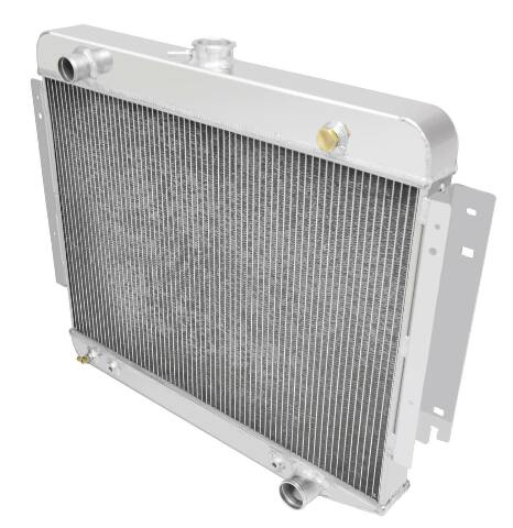 Aluminum Radiator- 4 Row - FB709 for Ford polished